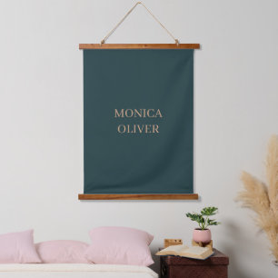 Aangepaste naam moderne professionele minimalistis hangend wandkleed