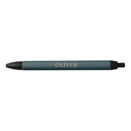 Aangepaste naam moderne professionele minimalistis zwarte inkt pen