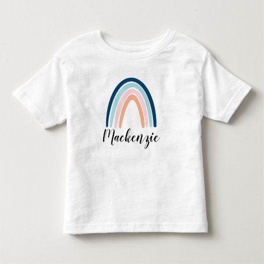 Aangepaste naam Moderne regenboog Kinder Shirts (Voorkant)