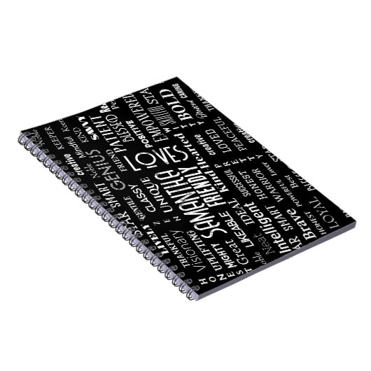 Aangepaste naam Moderne woordkunst Voeg uw eigen w Notitieboek (Rechterzijde)