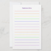 Aangepaste naam Monogram Bruidsmeis Siddon Trouwfe Briefpapier (Voorkant)