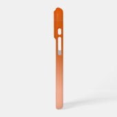 Aangepaste naam Monogram Cantaloupe Sinaasappel Om iPhone Hoesje (Linkerkant)