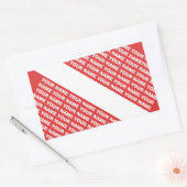 AANGEPASTE NAAM MONOGRAM Duiken SYMBOOL Vlag Rechthoekige Sticker (Envelop)