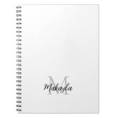 Aangepaste naam Monogram Notitieboek (Voorkant)