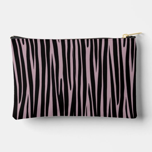 Aangepaste naam Monogrammed Zebra stripes patroon Etui (Achterkant)