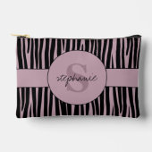Aangepaste naam Monogrammed Zebra stripes patroon Etui (Voorkant)