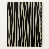 Aangepaste naam Monogrammed Zebra stripes patroon Planner (Achterkant)