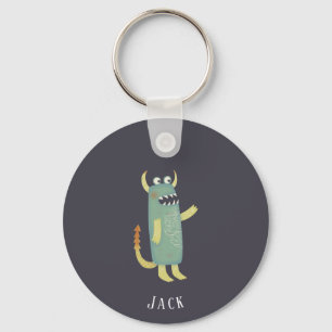 Aangepaste naam monster Jack Sleutelhanger