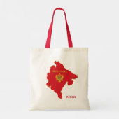 Aangepaste naam Montenegro Tote Bag (Achterkant)