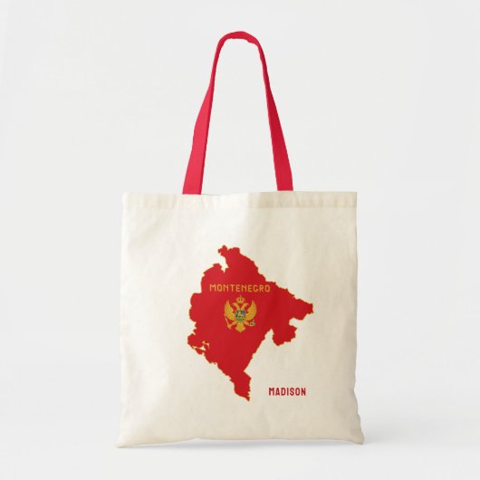 Aangepaste naam Montenegro Tote Bag (Voorkant)
