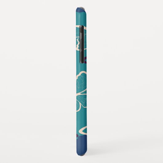 Aangepaste naam | Mooi patroonpatroon Case-Mate iPhone Case (Achterkant/links)