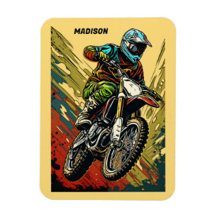 Aangepaste naam Motocross Magneet