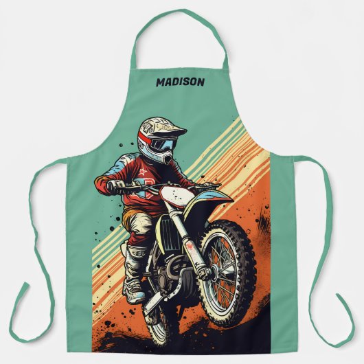 Aangepaste naam Motocross Schort (Voorkant)