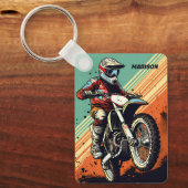 Aangepaste naam Motocross Sleutelhanger (Voorkant)