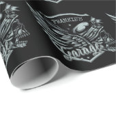 Aangepaste naam motorfiets cadeaupapier (Rol Hoek)