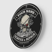 Aangepaste NAAM motorfiets Grote Klok (Hoek)