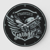 Aangepaste naam motorfiets grote klok (Voorkant)