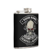 Aangepaste NAAM motorfiets Heupfles (Rechts)