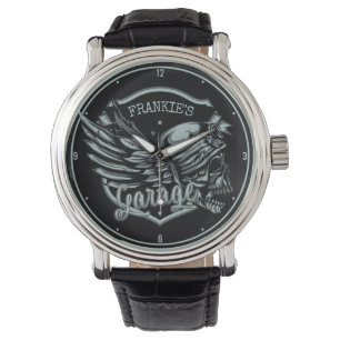 Aangepaste naam motorfiets horloge