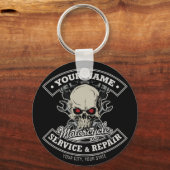 Aangepaste NAAM motorfiets Sleutelhanger (Voorkant)