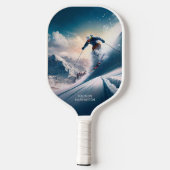 Aangepaste naam Mountain Skier Pickleball Paddle (Achterkant)