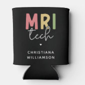 Aangepaste naam MRI Tech | MRI Technologist Gifts Blikjeskoeler (Achterkant)