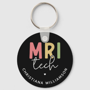 Aangepaste naam MRI Tech   MRI Technologist Gifts Sleutelhanger