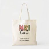 Aangepaste naam MRI Tech | MRI Technologist Gifts Tote Bag (Voorkant)