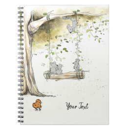 Aangepaste naam  muis legant notitieboek