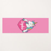 Aangepaste naam, Muts Unicorn Yoga Mat (Voorkant (horizontaal))