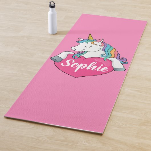 Aangepaste naam, Muts Unicorn Yoga Mat (In situ)