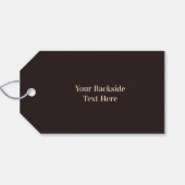 Aangepaste naam Muziekinstrumenten Cadeaulabel (Achterkant Horizontaal)