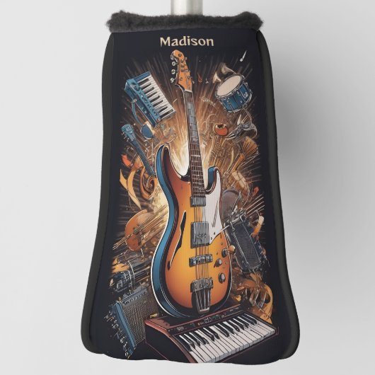 Aangepaste naam Muziekinstrumenten Golfheadcover (Draai 90)