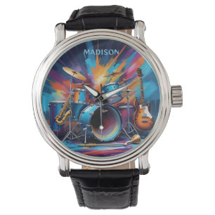 Aangepaste naam Muziekinstrumenten Horloge