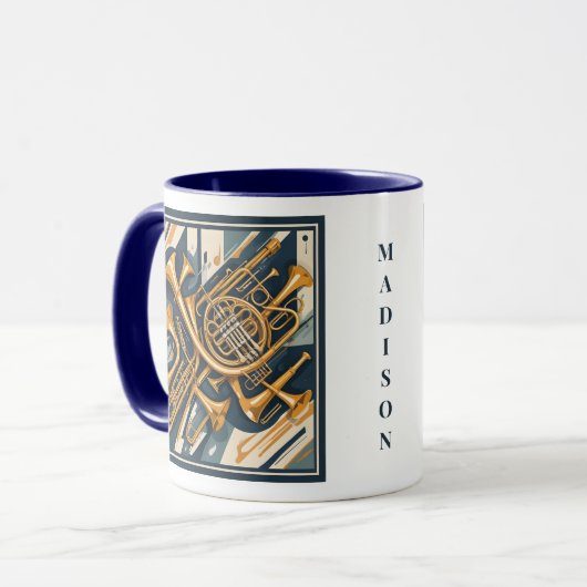 Aangepaste naam Muziekinstrumenten Mok (Voorkant links)