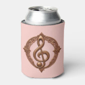 Aangepaste naam Muzikale Clef Note Blikjeskoeler (Blikje Voorkant)