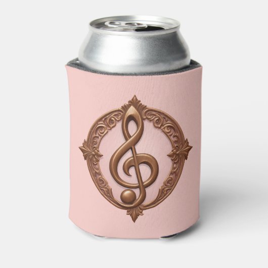 Aangepaste naam Muzikale Clef Note Blikjeskoeler (Blikje Achterkant)