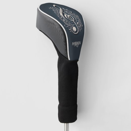 Aangepaste naam Muzikale Clef Note Golfheadcover (Schuin)