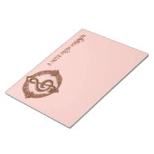 Aangepaste naam Muzikale Clef Note Notitieblok (Schuin)