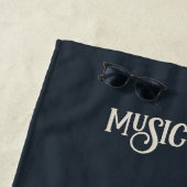 Aangepaste naam Muzikale Clef Note Strandlaken (In situ)