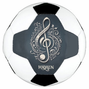 Aangepaste naam Muzikale Clef Note Voetbal