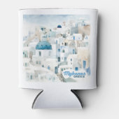 Aangepaste naam Mykonos Griekenland Blikjeskoeler (Voorkant)