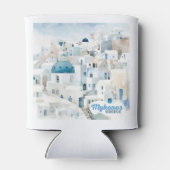 Aangepaste naam Mykonos Griekenland Blikjeskoeler (Achterkant)