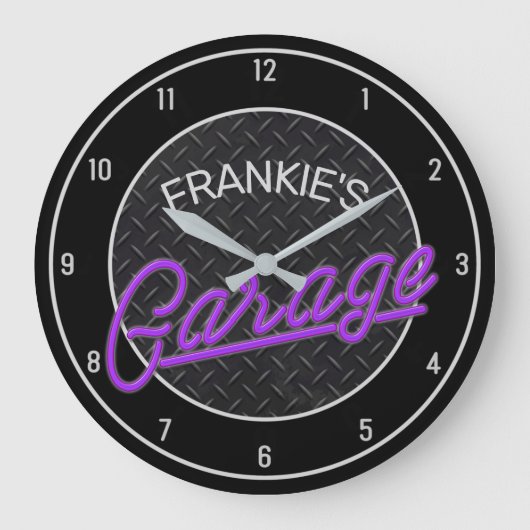 Aangepaste naam Nason Let op Bord Grote Klok (Voorkant)