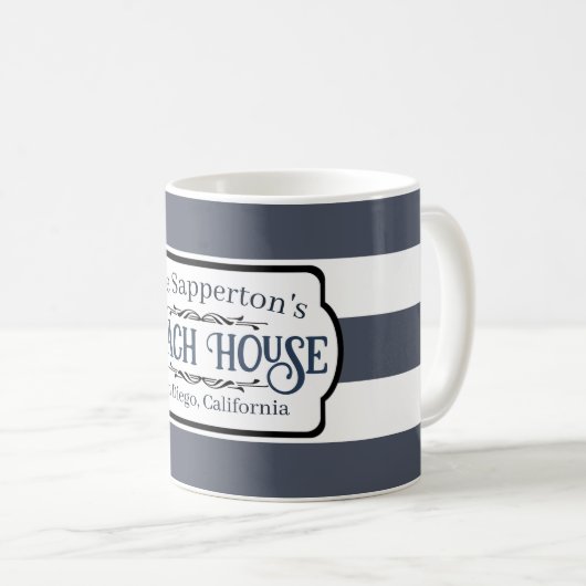 Aangepaste naam Nationale Stripes Koffiemok (Voorkant rechts)