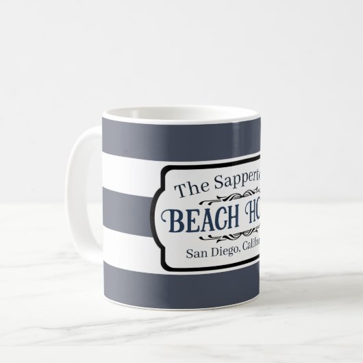 Aangepaste naam Nationale Stripes Koffiemok (Voorkant links)