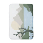 Aangepaste naam Natuur Illustratie Badmat (Voorkant Verticaal)