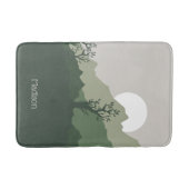 Aangepaste naam Natuur Illustratie Badmat (Voorkant)