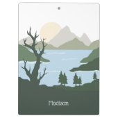 Aangepaste naam Natuur Illustratie Klembord (Achterkant)