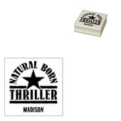 Aangepaste naam natuurlijke Born Thriller Rubberstempel (Gestempeld)